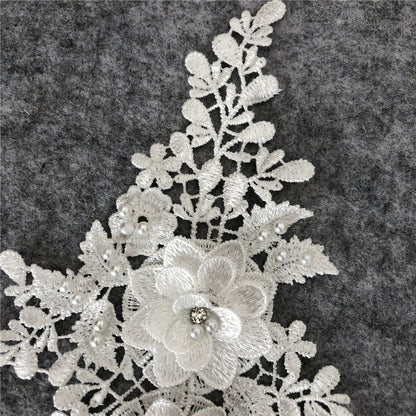 Embroidery a variety of three-dimensional hot stamping nail beads lace collar hollow cloth sticker DIY appliqué clothing lace accessories wholesale