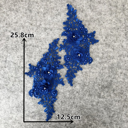 Embroidery a variety of three-dimensional hot stamping nail beads lace collar hollow cloth sticker DIY appliqué clothing lace accessories wholesale