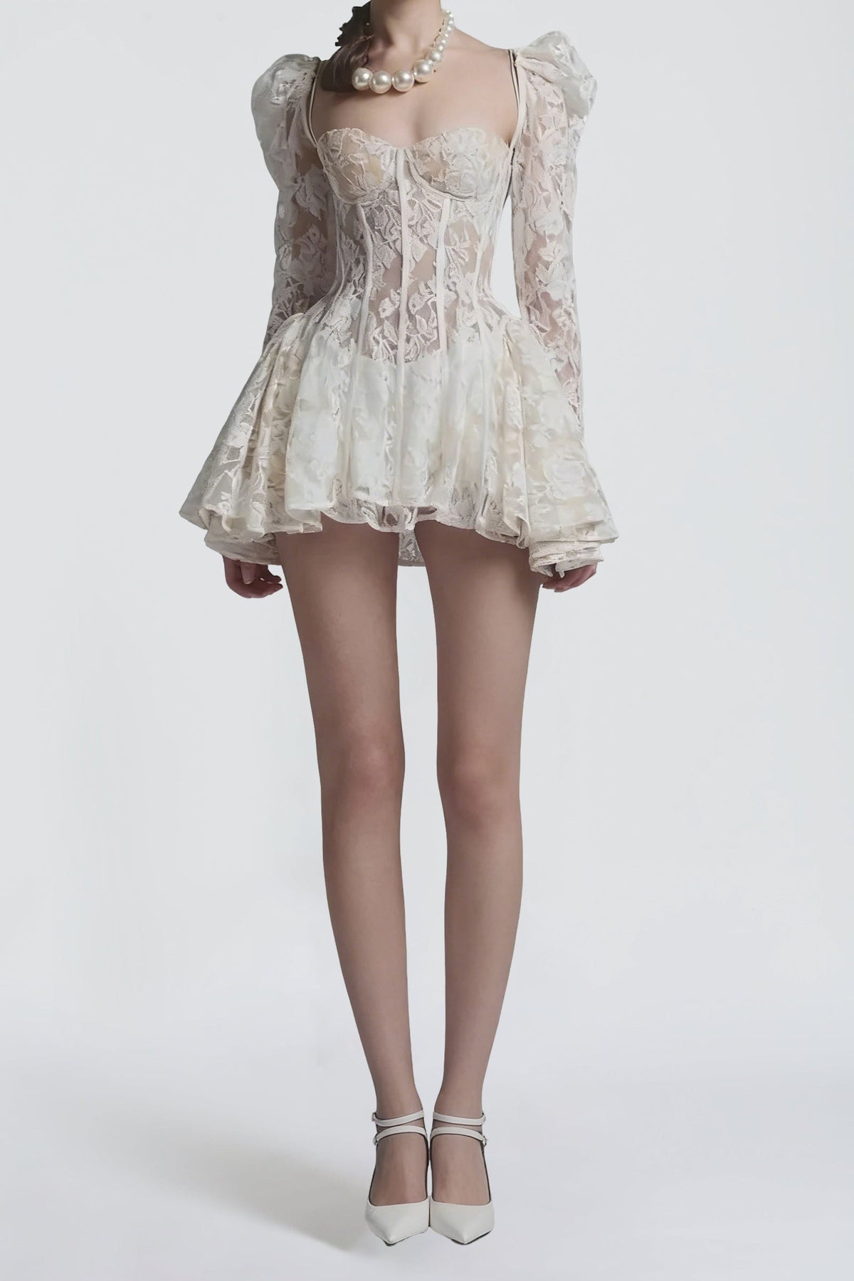 Caitlyn Lace Corset Mini Dress