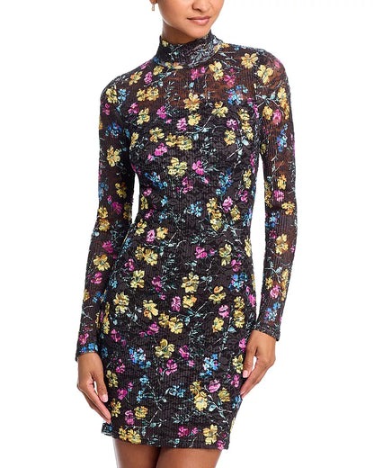 Puckered Lace Dress