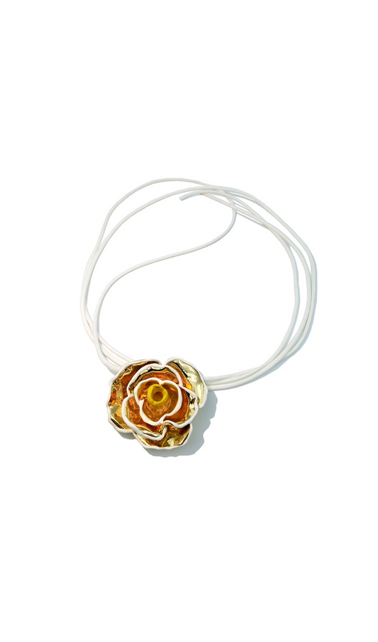 flower rose necklace