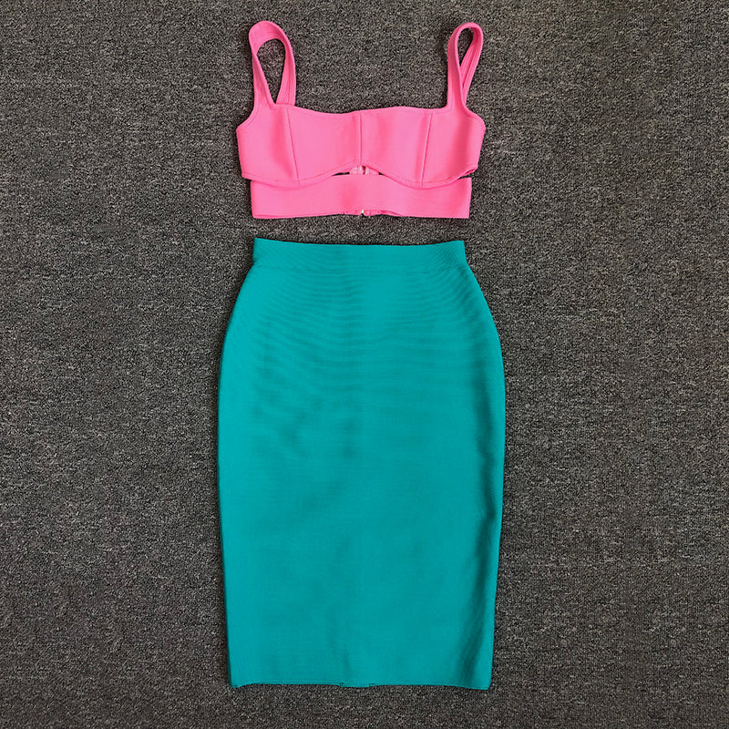 BANDAGE BODYCON DRESS SET