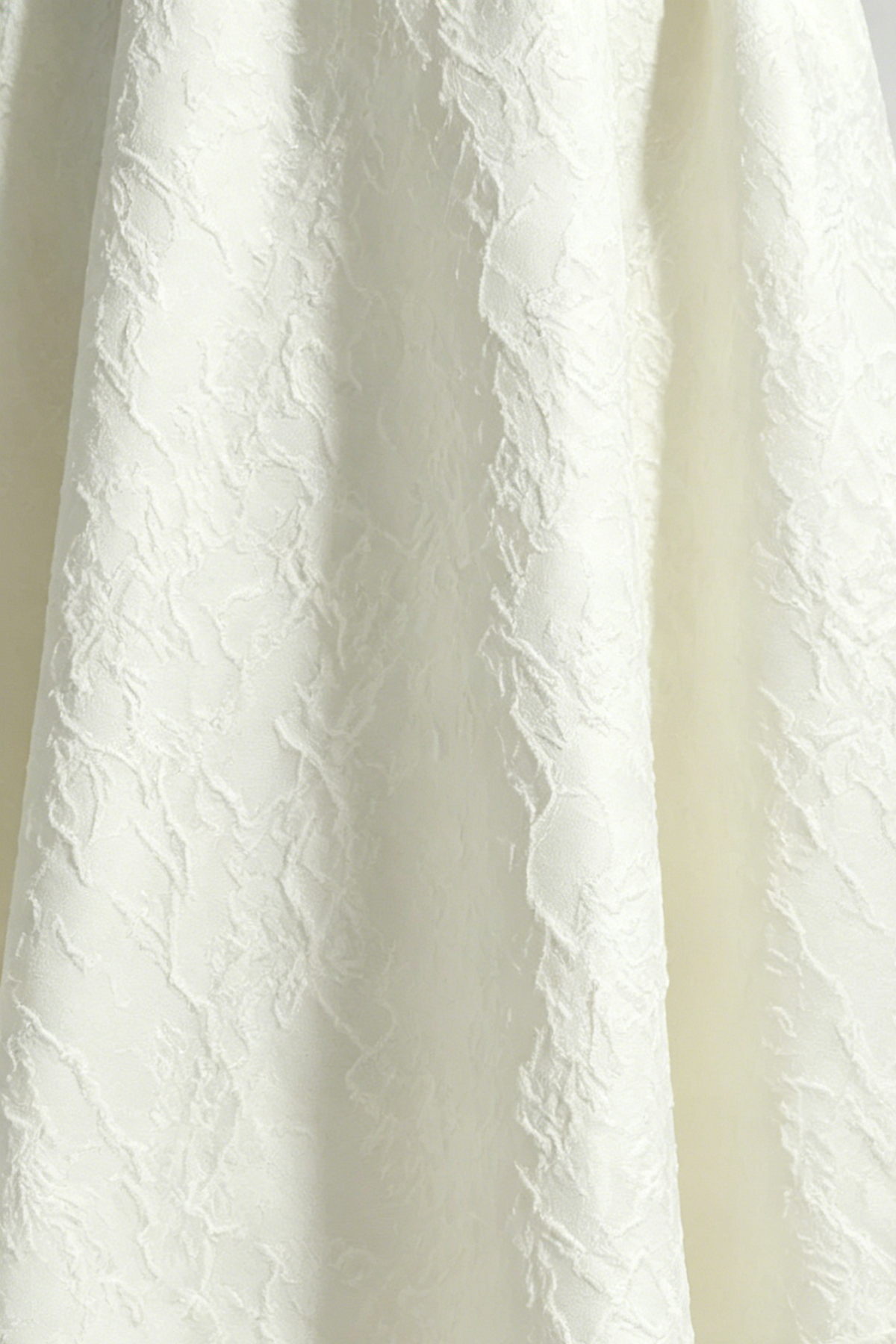 Lace Flower Embroidery Saoirse Midi Dress - Ivory