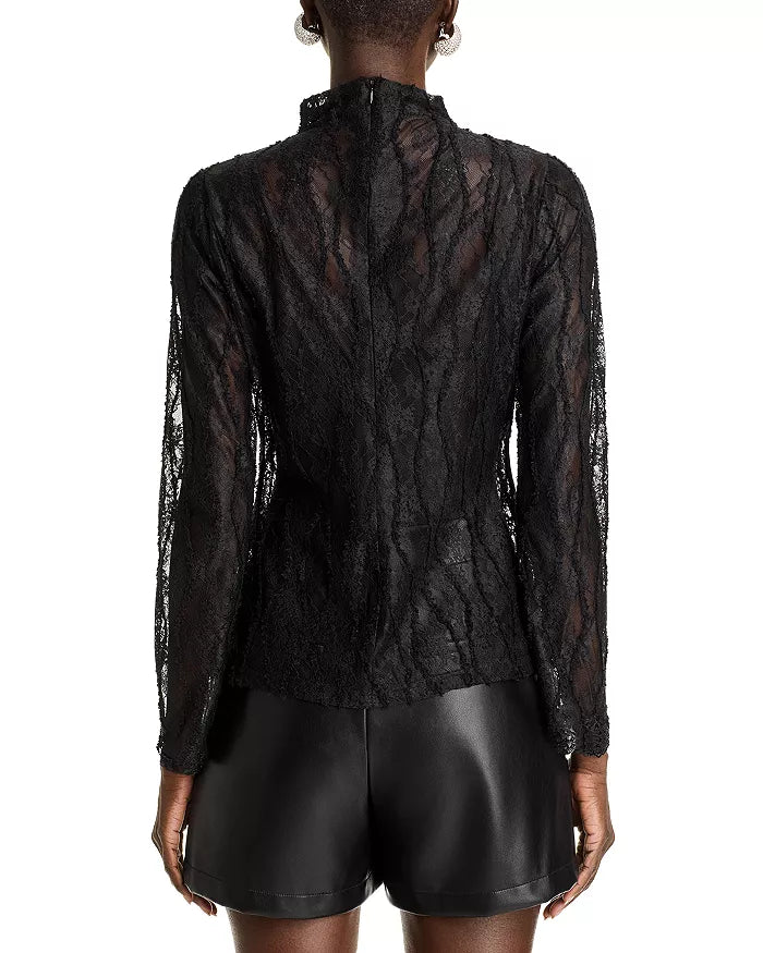 Lace Mock Neck Top