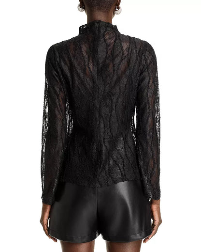 Lace Mock Neck Top