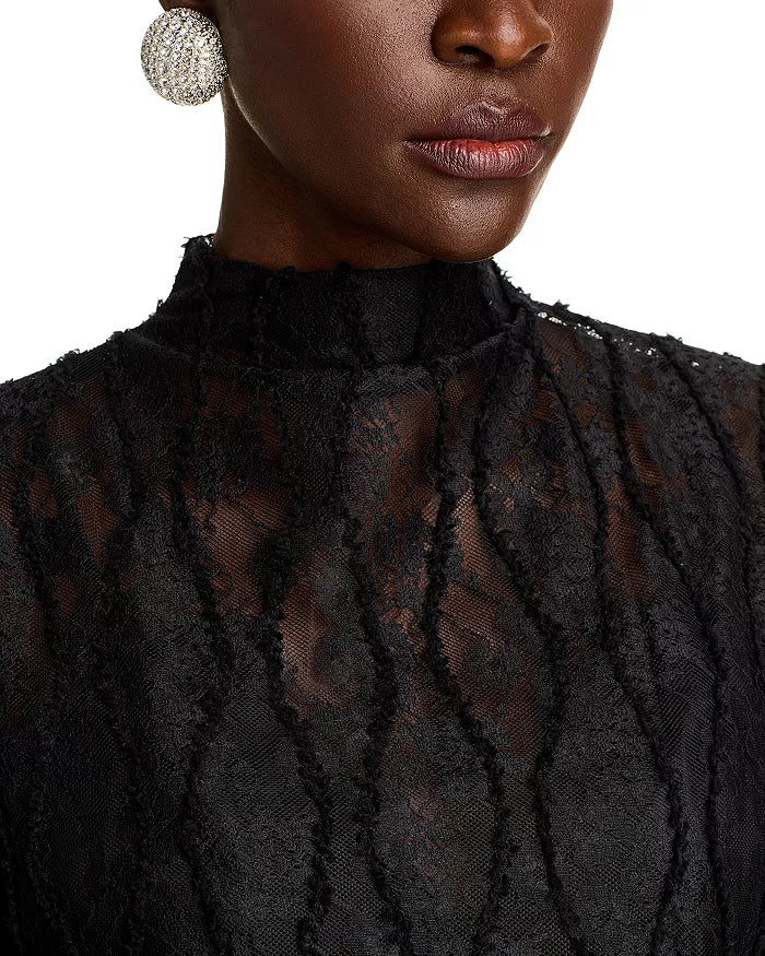 Lace Mock Neck Top
