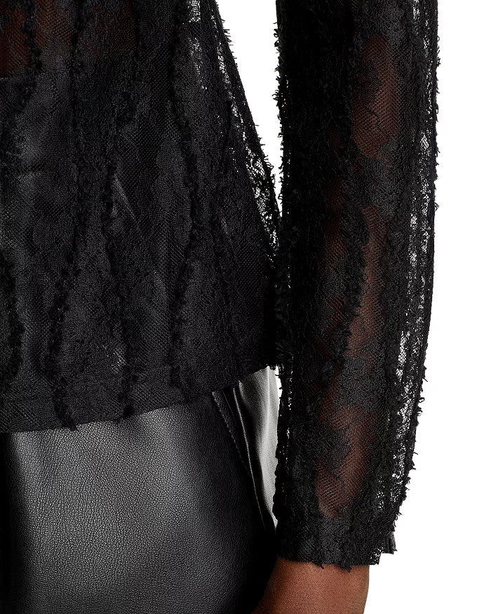 Lace Mock Neck Top