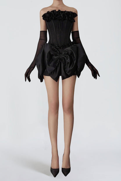 patricia Flower Bow Corset Skirt Set