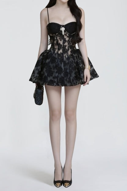 Camilla Corset Lace Mini Dress