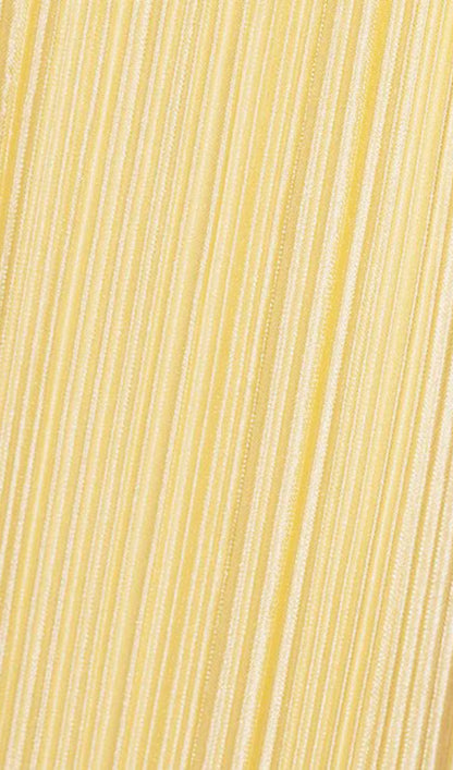 Strapless Pleated Maxi Dress Lemon