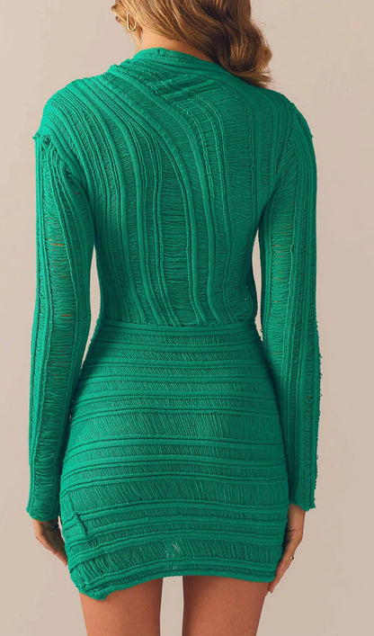 Hollow Out  Mini Dress
