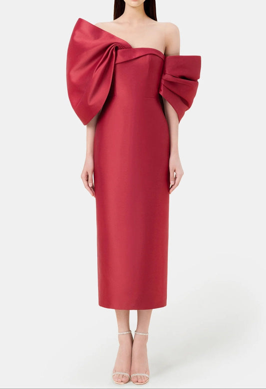 RED BIG BOW DRESS
