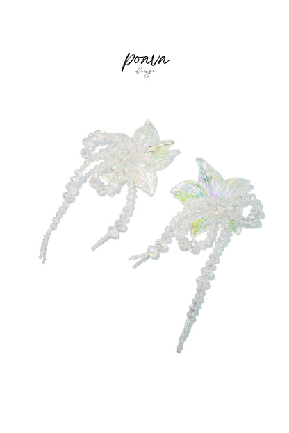 Crystal Flower Earrings