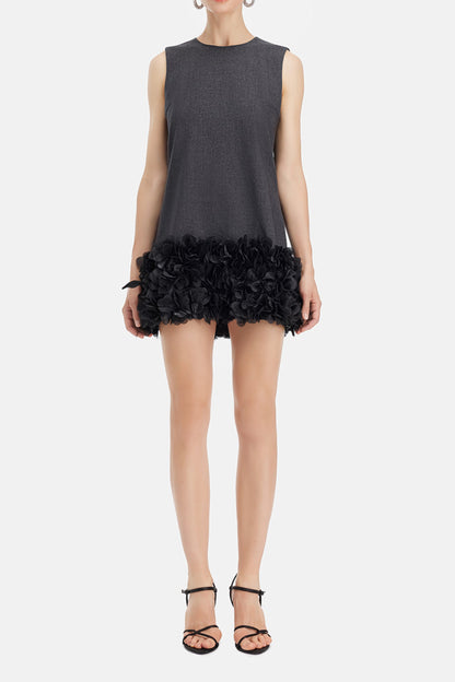 Handcrafted Beaded Petal Shift Dress