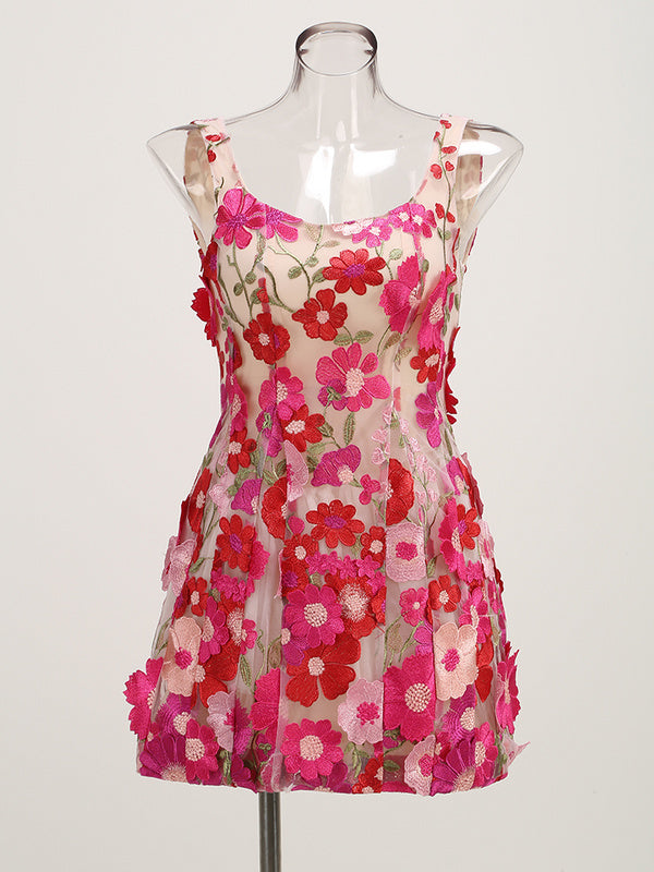 FLORAL MINI DRESS