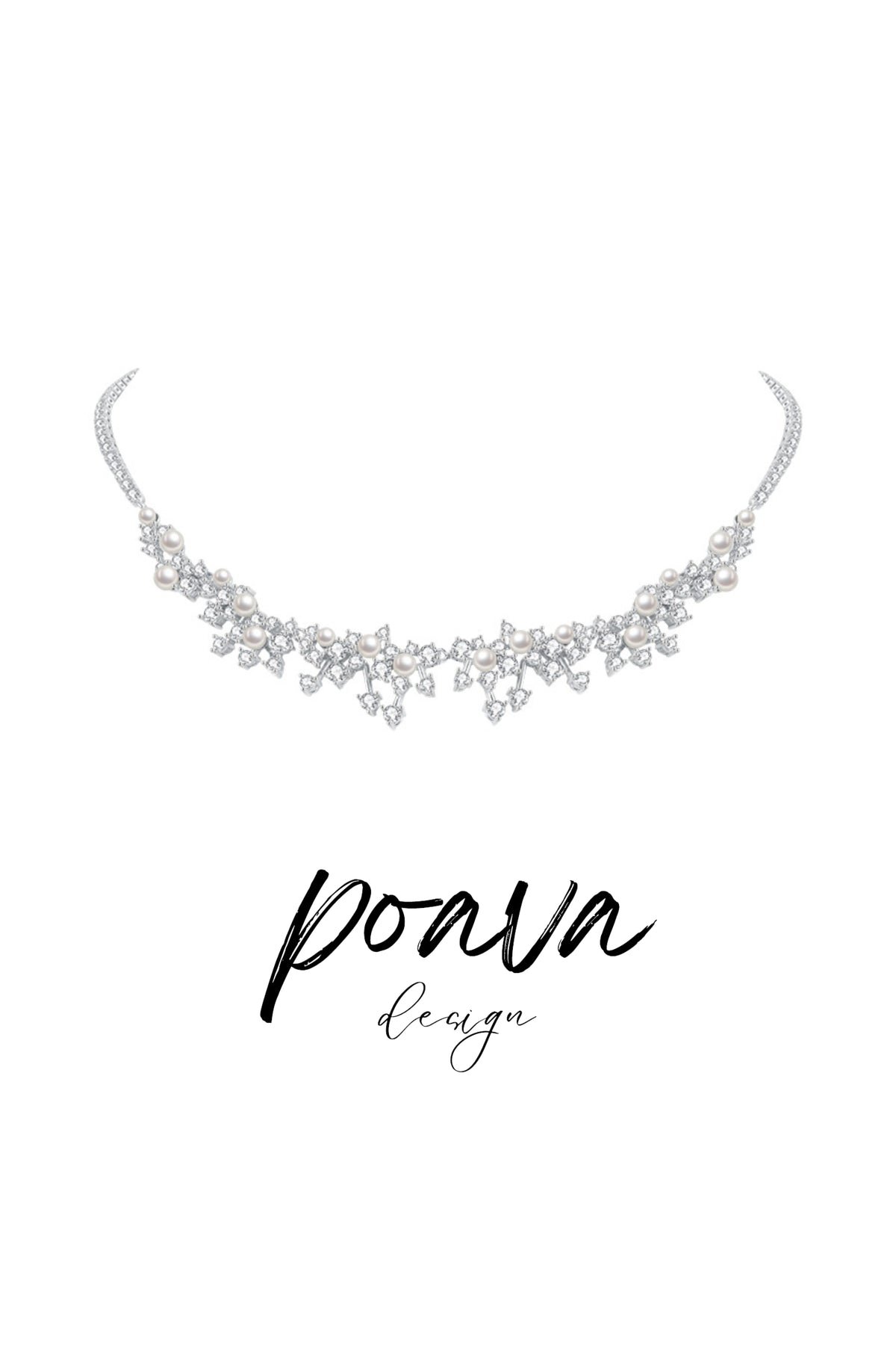 Pearl embellished necklace