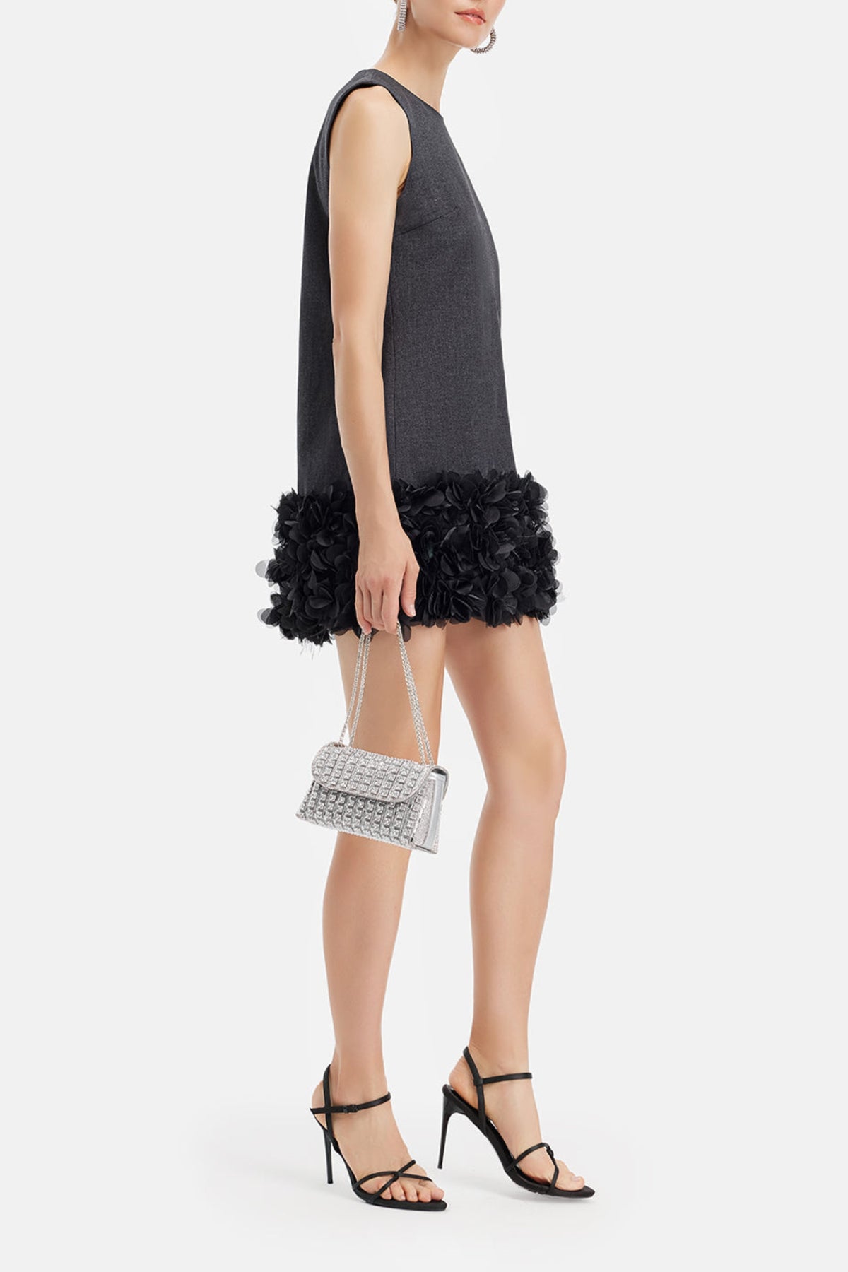 Handcrafted Beaded Petal Shift Dress