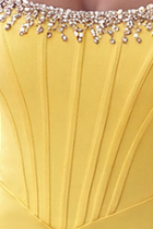 Yellow Halter Maxi Dress with Open Back and Bow Detail