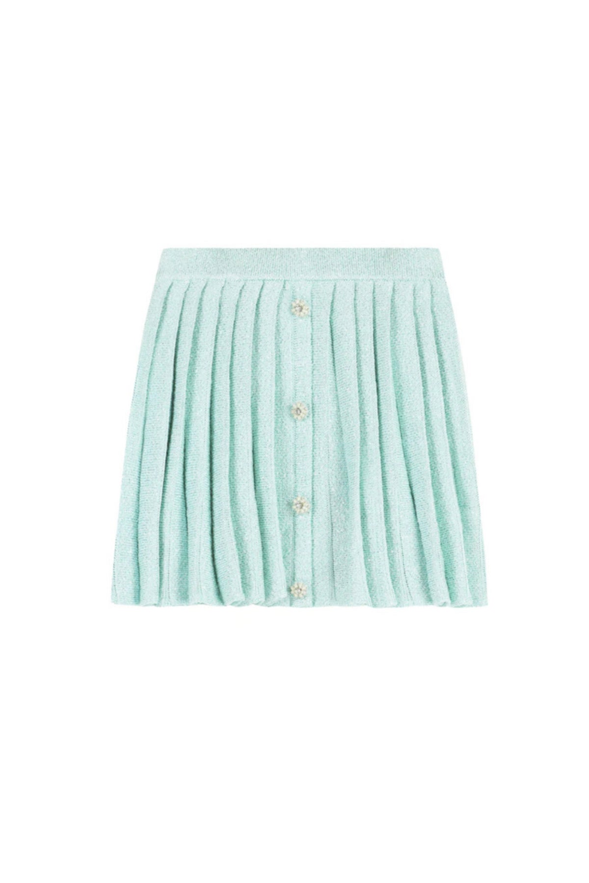 MINT SEQUIN KNIT SKIRT
