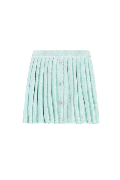 MINT SEQUIN KNIT SKIRT