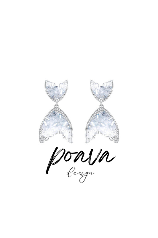 embellished mermaid earrings