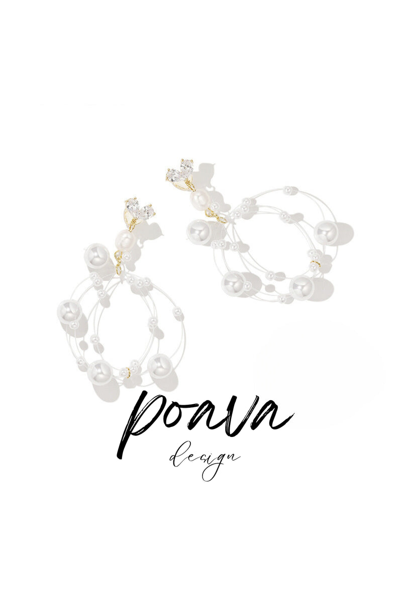 Pearl earrings