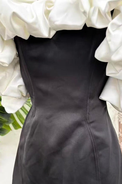 Allie Mini Dress - Black/White