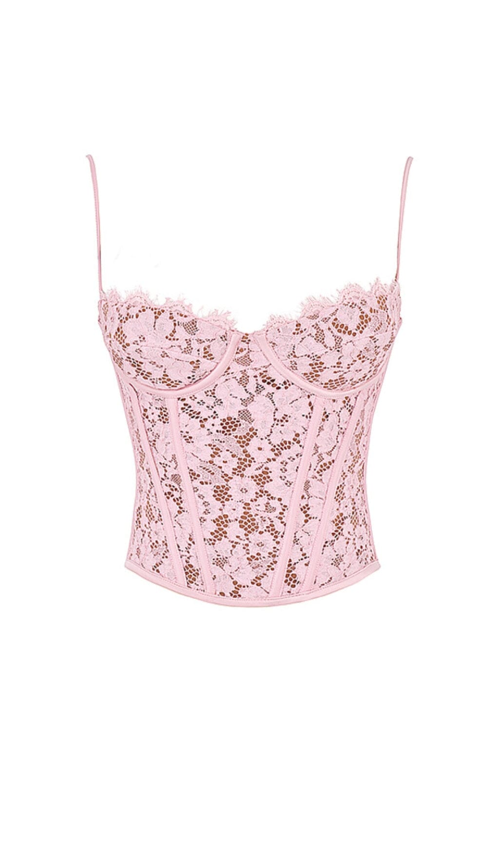 Floral Lace Corset Cami Top
