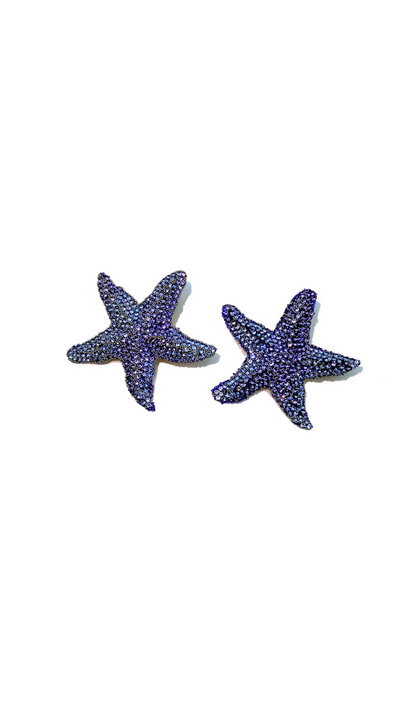 starfish diamond earrings