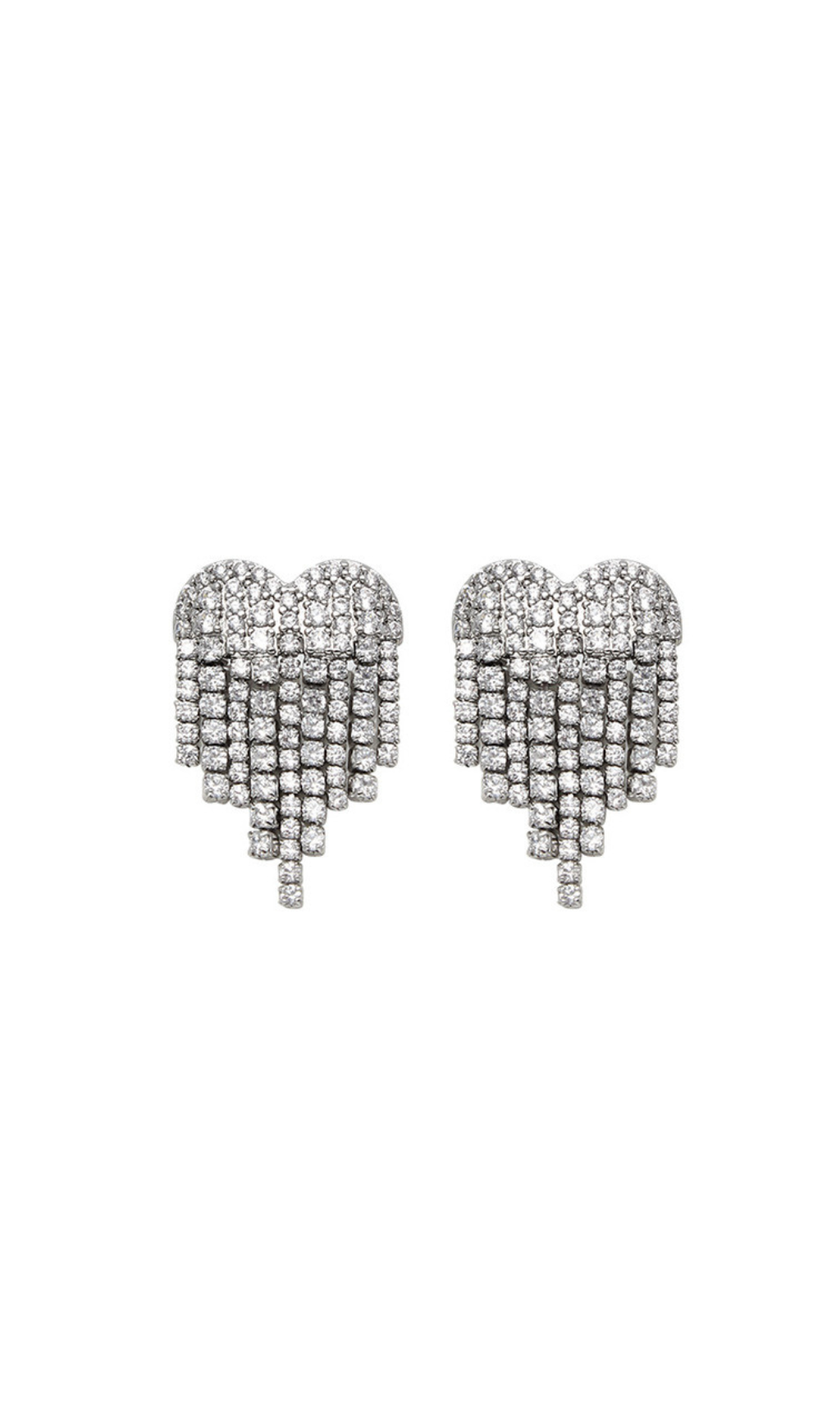 Heart Tassel Earrings