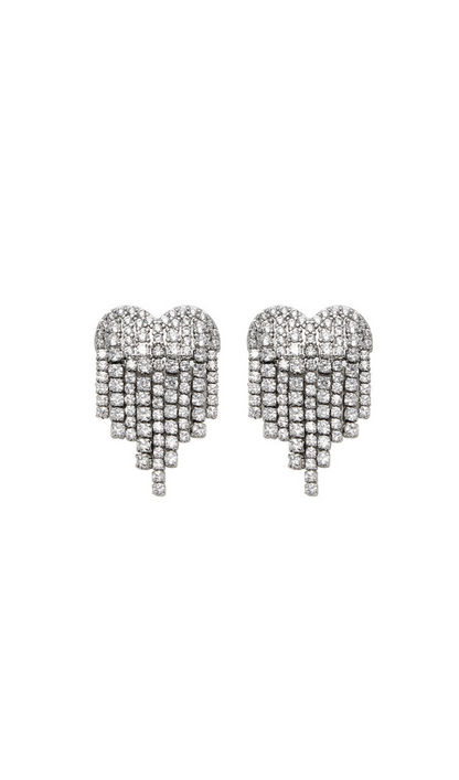 Heart Tassel Earrings