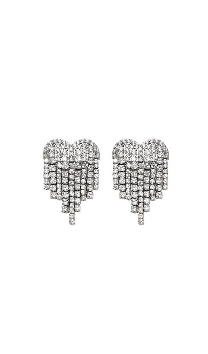Heart Tassel Earrings
