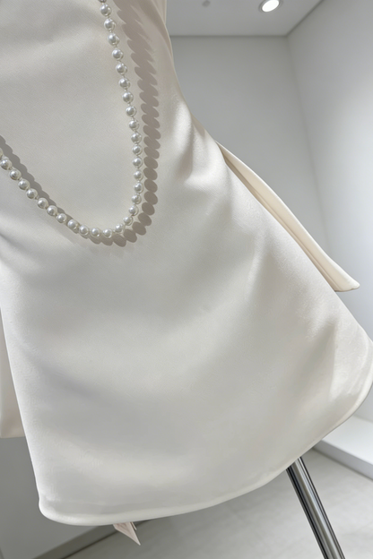 Calwa Bow Strapless Flare Mini Dress