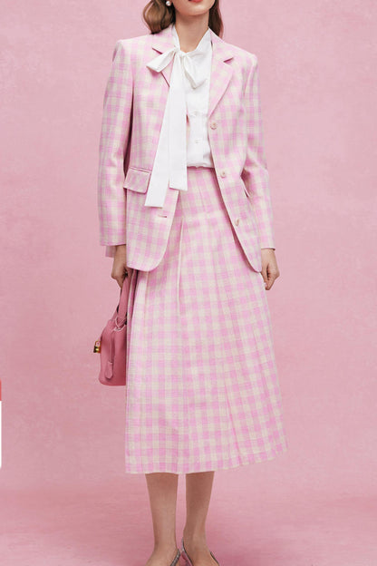 Tweed Pink Abito