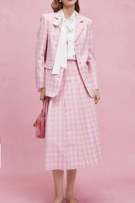 Tweed Pink Abito
