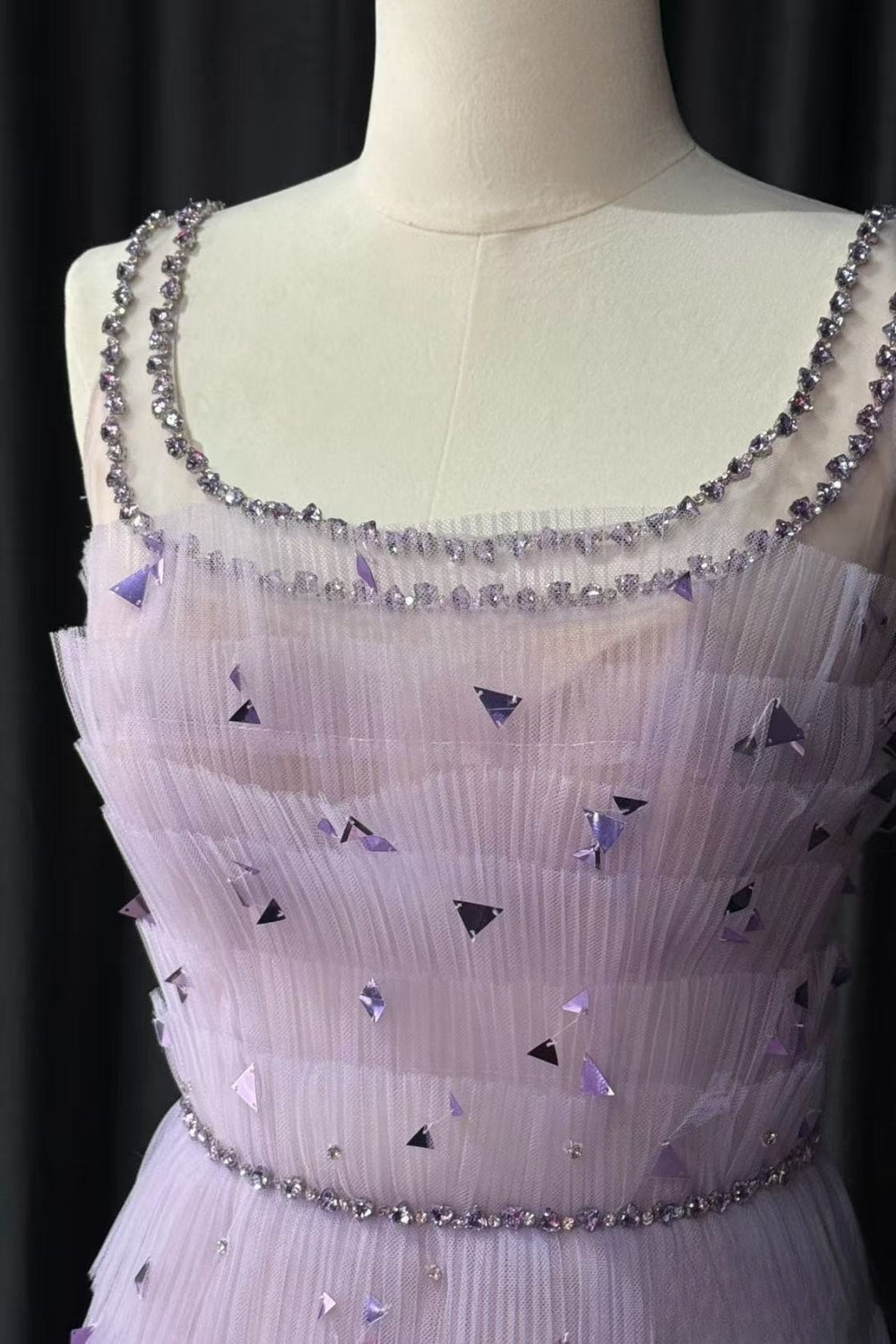 ARWA EMBELLISHED MAXI DRESS IN PURPLE