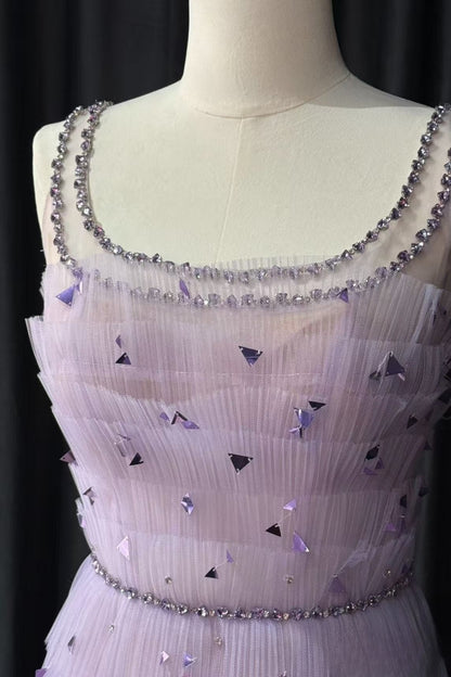 ARWA EMBELLISHED MAXI DRESS IN PURPLE