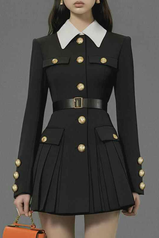 Amelia blazer dress in black