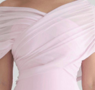 Light Pink Chiffon A-Line Floor-Length Gown