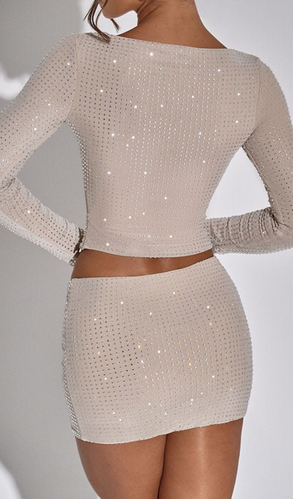 TWO PIECES SET IN NUDE