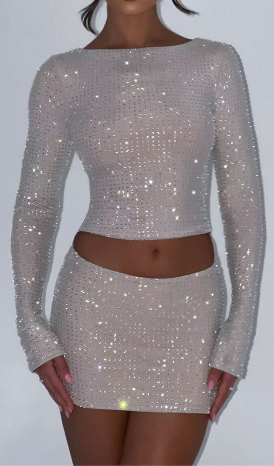 TWO PIECES SET IN NUDE