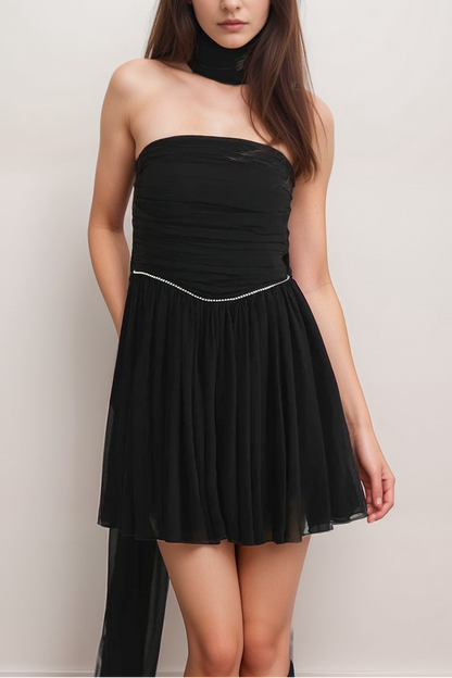 Nadine embellished pleated dress