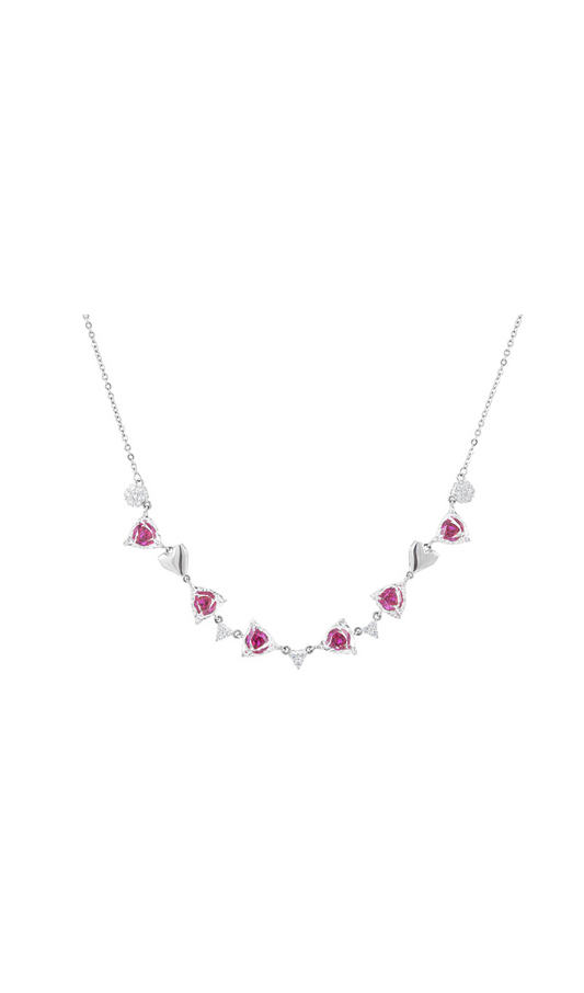RED LOVE CLAVICLE NECKLACE