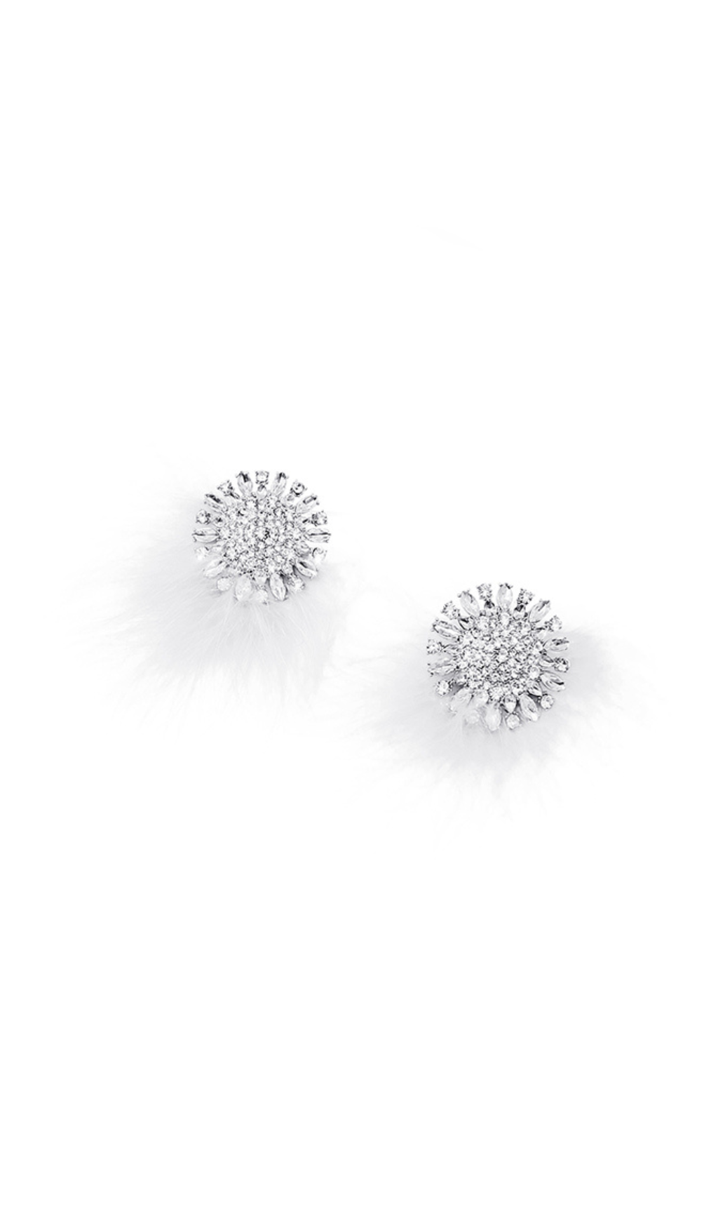 RHINESTONE-ENCRUSTED EARRINGS