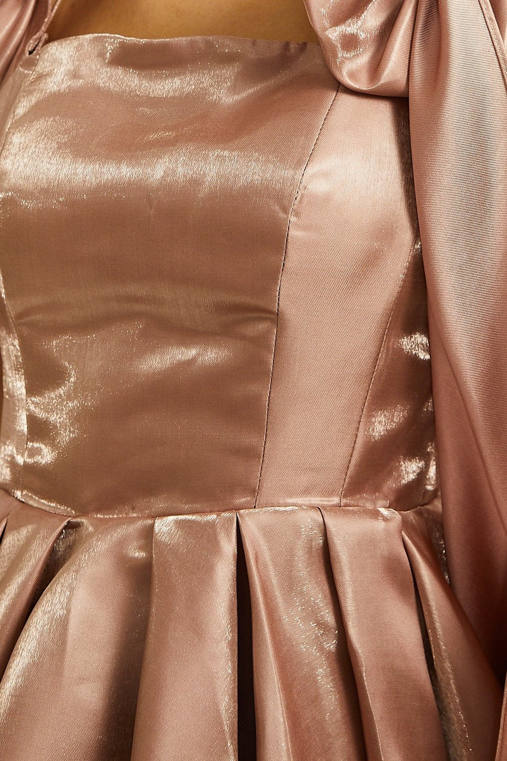 Catiana bow-detail flared dress