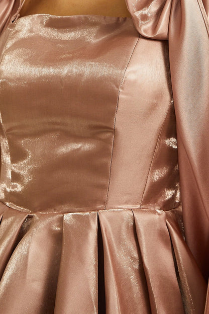 Catiana bow-detail flared dress