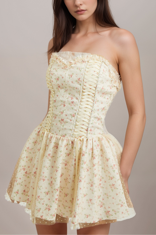 Gisèle floral-print mini dress