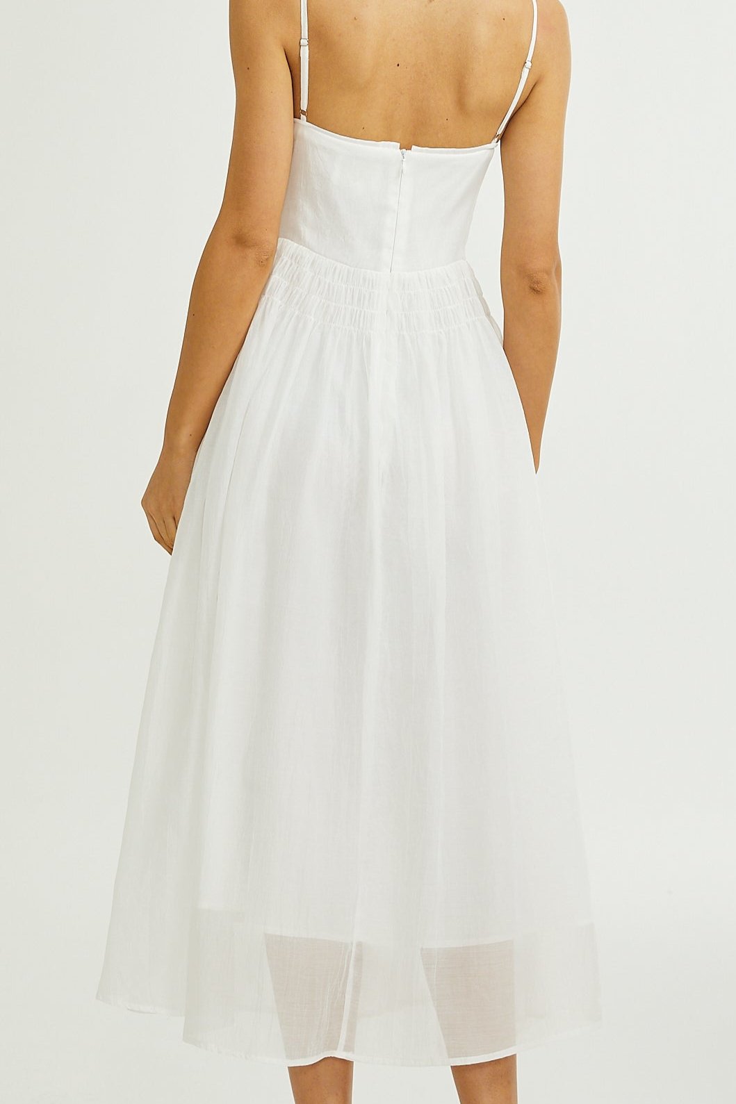 Sancia spaghetti-strap layered dress