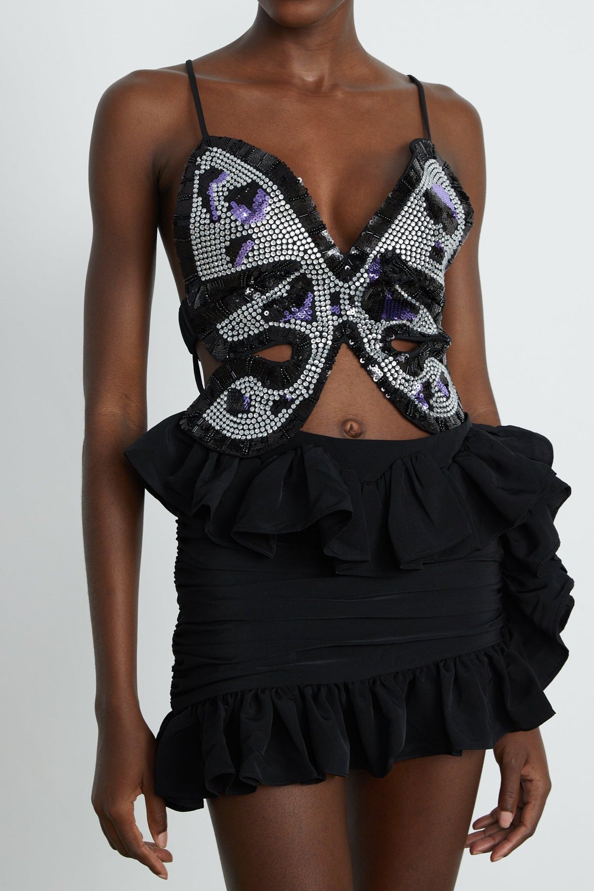 Vittoria embellished butterfly top
