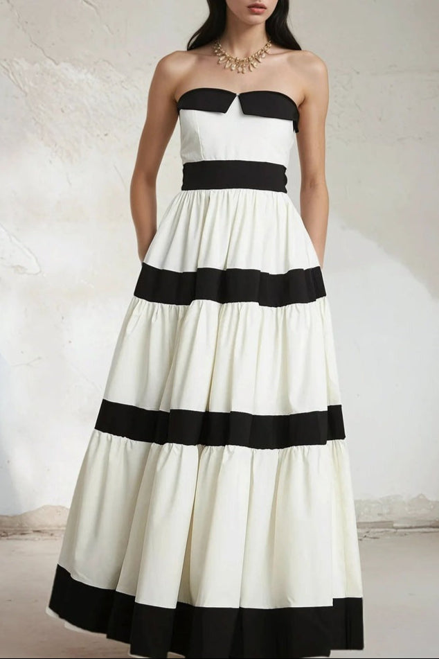 Sandrine pleated bow-embellished maxi dress